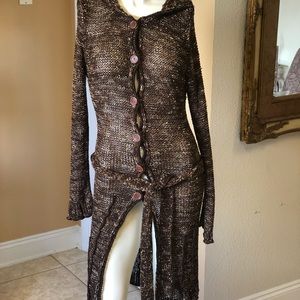 BCBG Maxazria Bohemian Long Sweater large